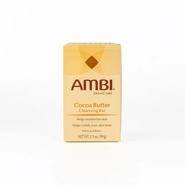 Ambi Skincare Cocoa Butter Cleansing Bar Soap, 3.5 Oz